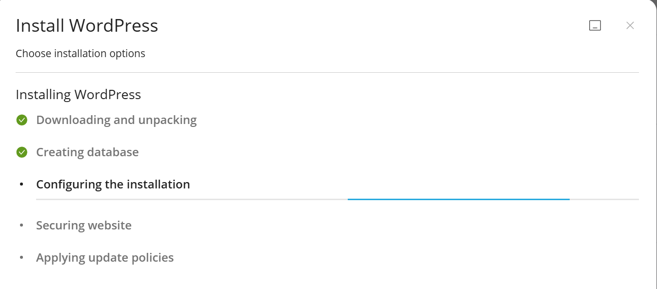 วิธีการติดตั้ง WordPress บน Plesk - Bangmod Knowledge Base