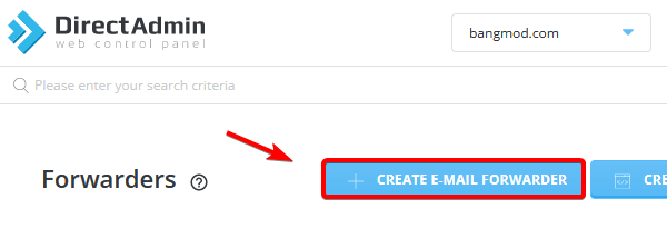 Create Email Forwarder