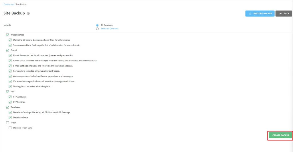 การ Backup ด้วยตัวเอง - Bangmod Knowledge Base