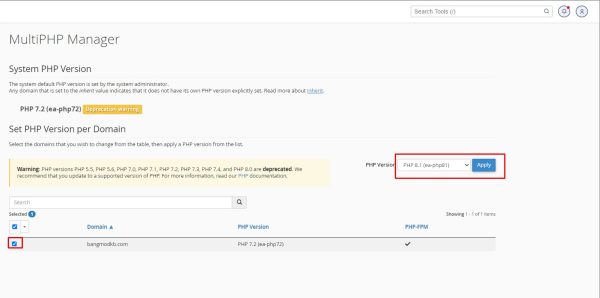 MultiPHP Manager - Bangmod Knowledge Base